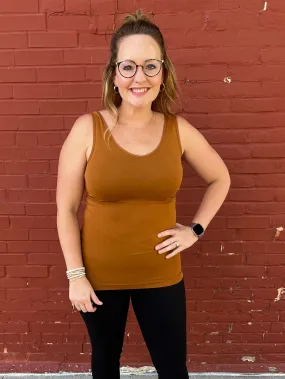 Reversible Layer Tank - Caramel