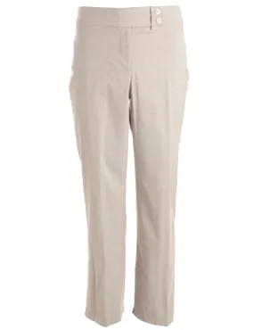 Reworked Cropped Dana Tapered Trousers - W33