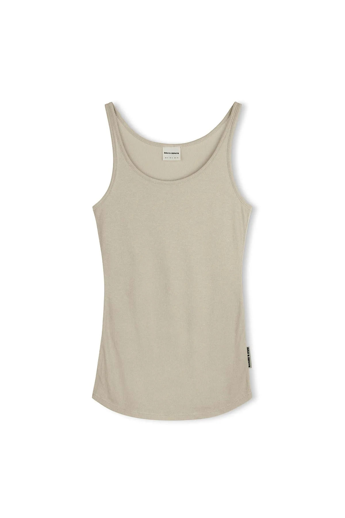 Rib Hemp Jersey Tank - Husk