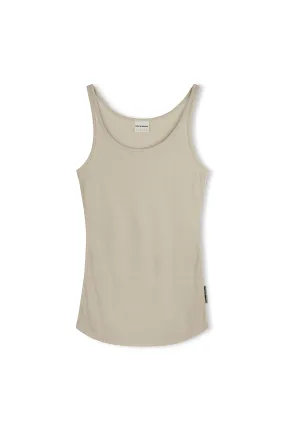 Rib Hemp Jersey Tank - Husk