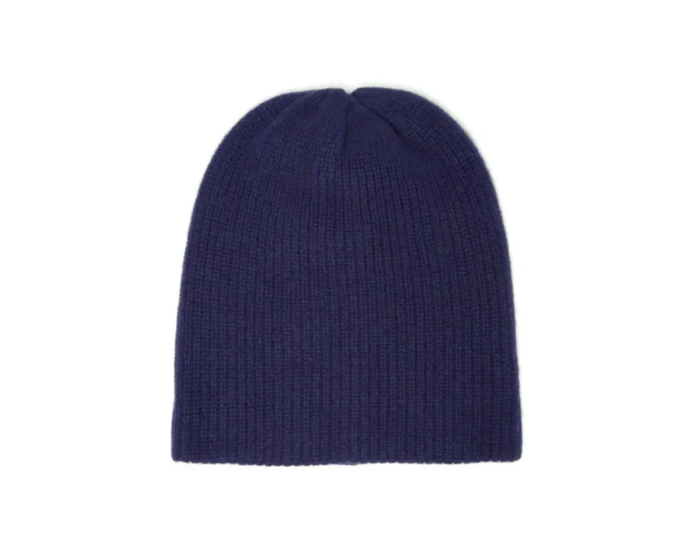 Ribbed Cashmere Beanie