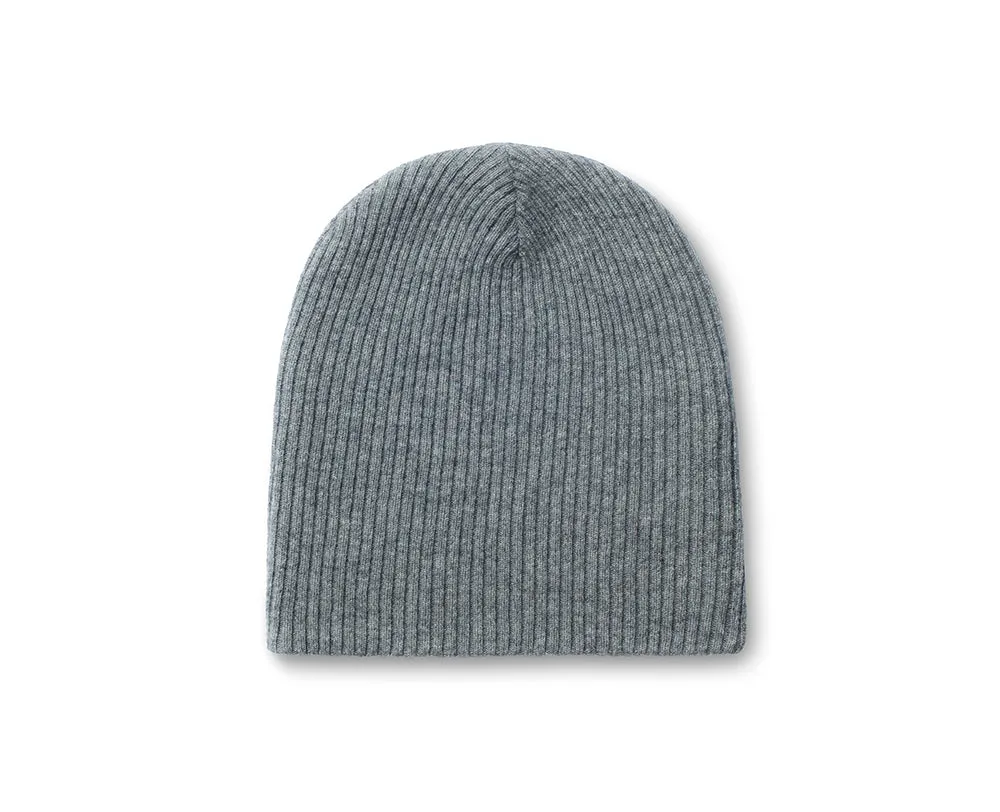 Ribbed Cashmere Beanie