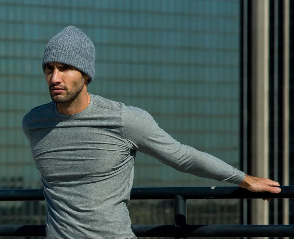 Ribbed Cashmere Beanie