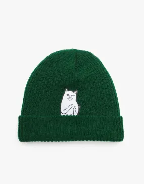 RIPNDIP Lord Nermal Ribbed Beanie  - Hunter Green