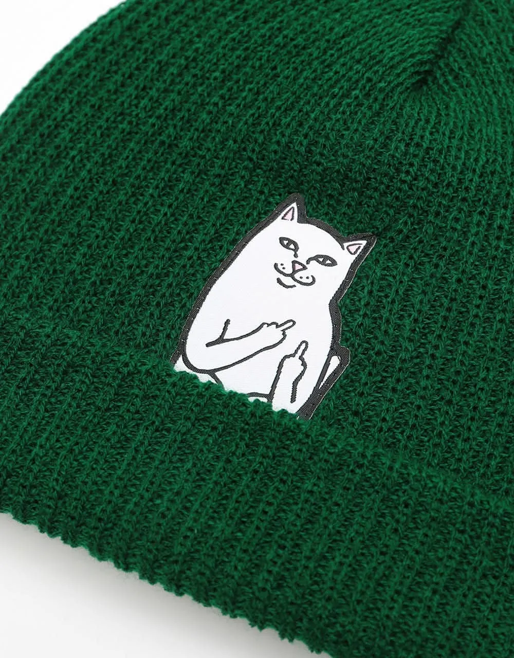 RIPNDIP Lord Nermal Ribbed Beanie  - Hunter Green