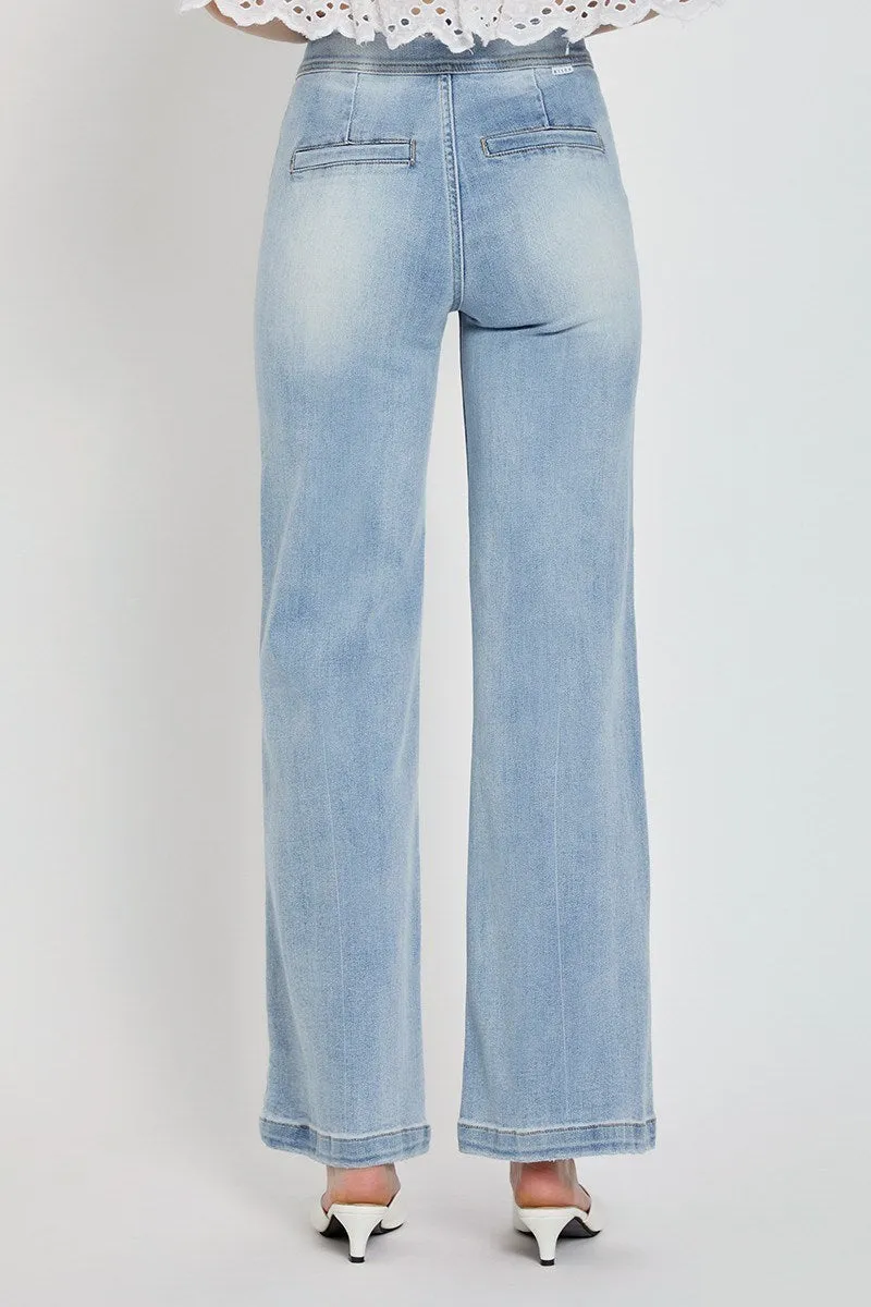 Risen Jeans - High Rise Wide Flare Jeans - RDP5248