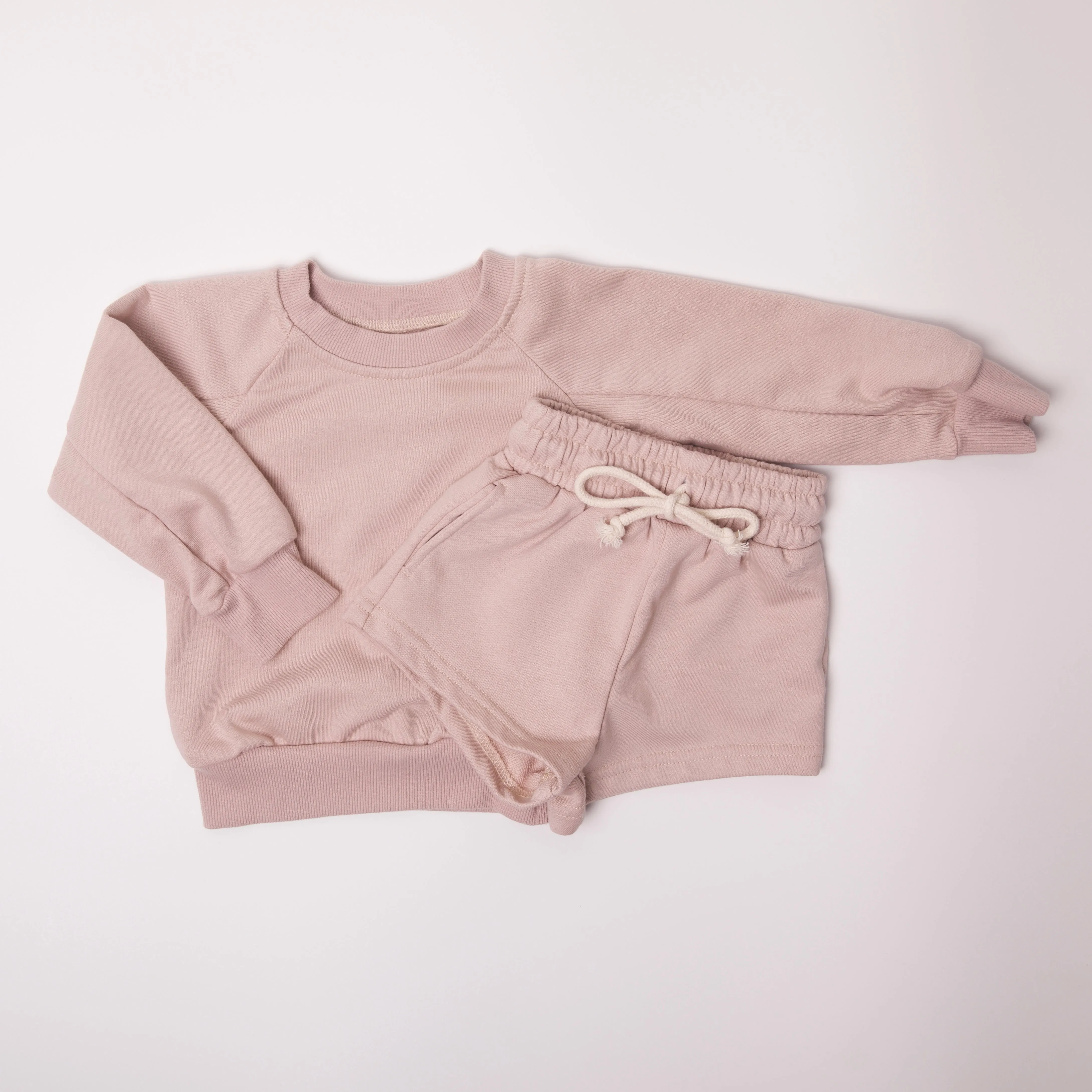 Roan Sweatshirt Set in Pink