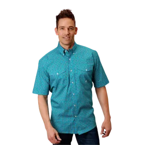 Roper Men's Foulard Blue Shirt