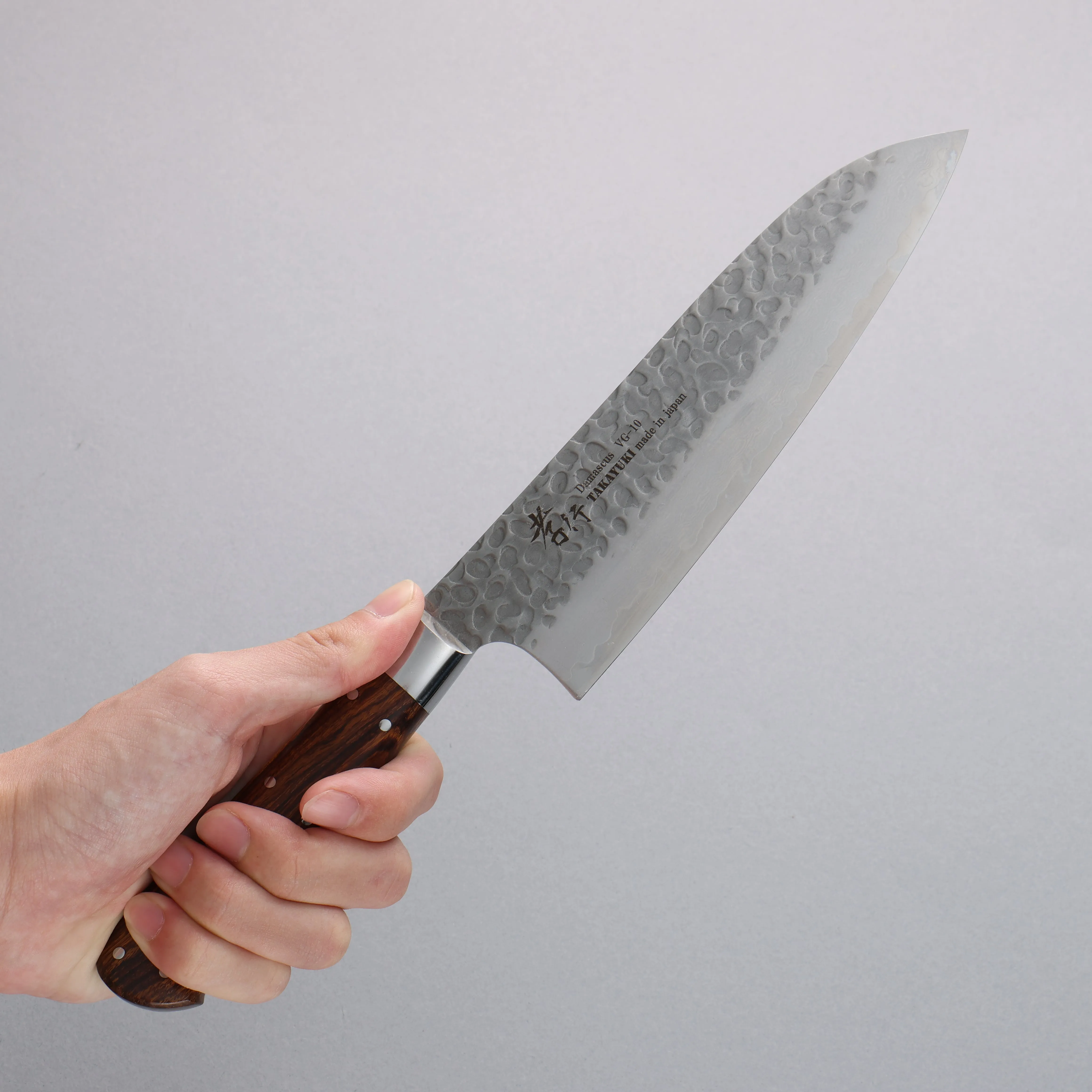 Sakai Takayuki VG10 33 Layer Damascus Santoku  180mm Desert Ironwood(Sugihara model) Handle