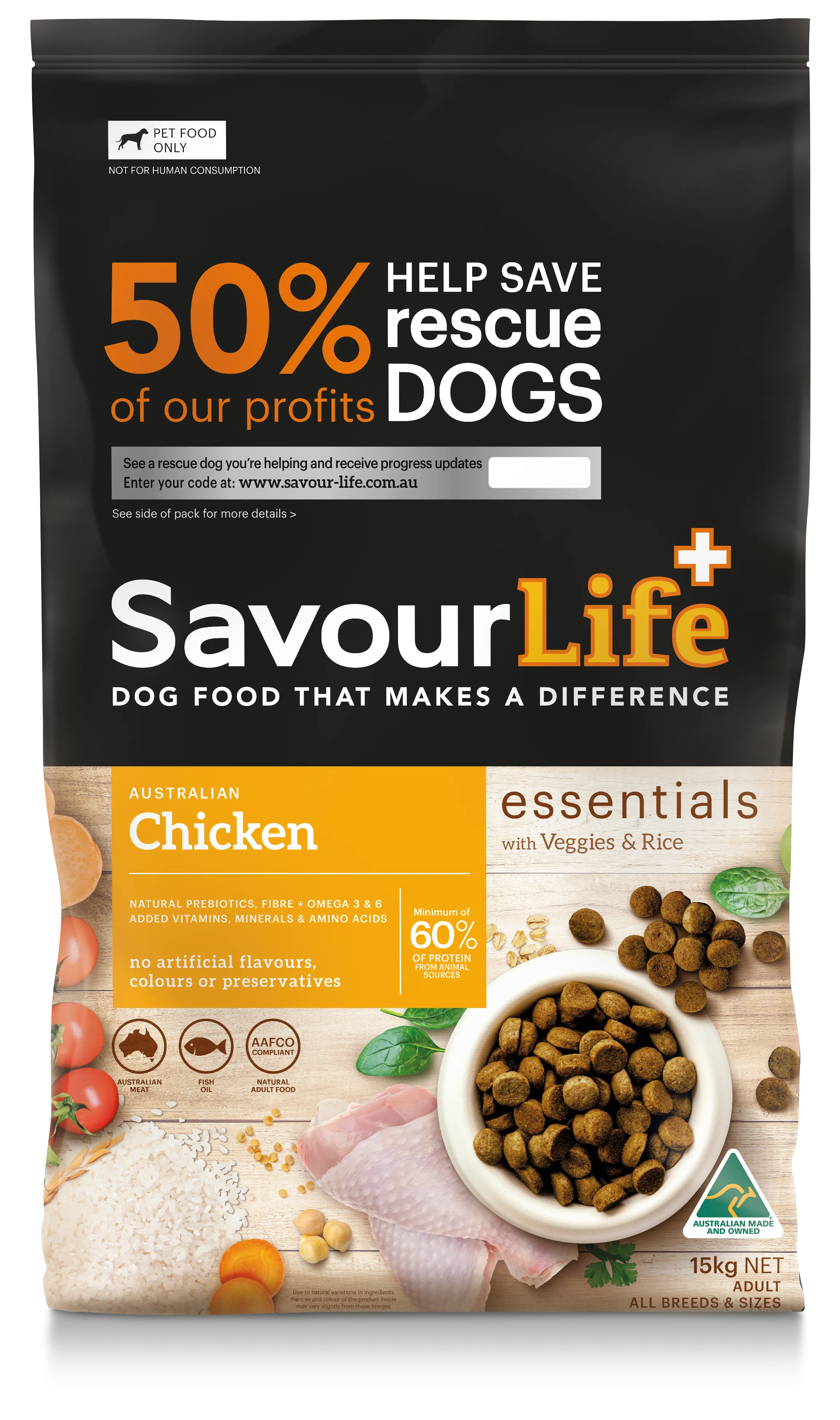 SavourLife Essentials Adult Dog Standard Chicken Dry Food