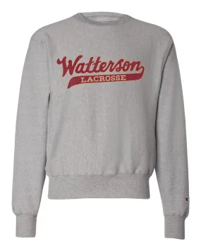 Script Watterson LAX Retro Champion Sweatshirt