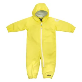 Softshell Waterproof Breathable One Piece Overall Suit: Lemonade Yellow