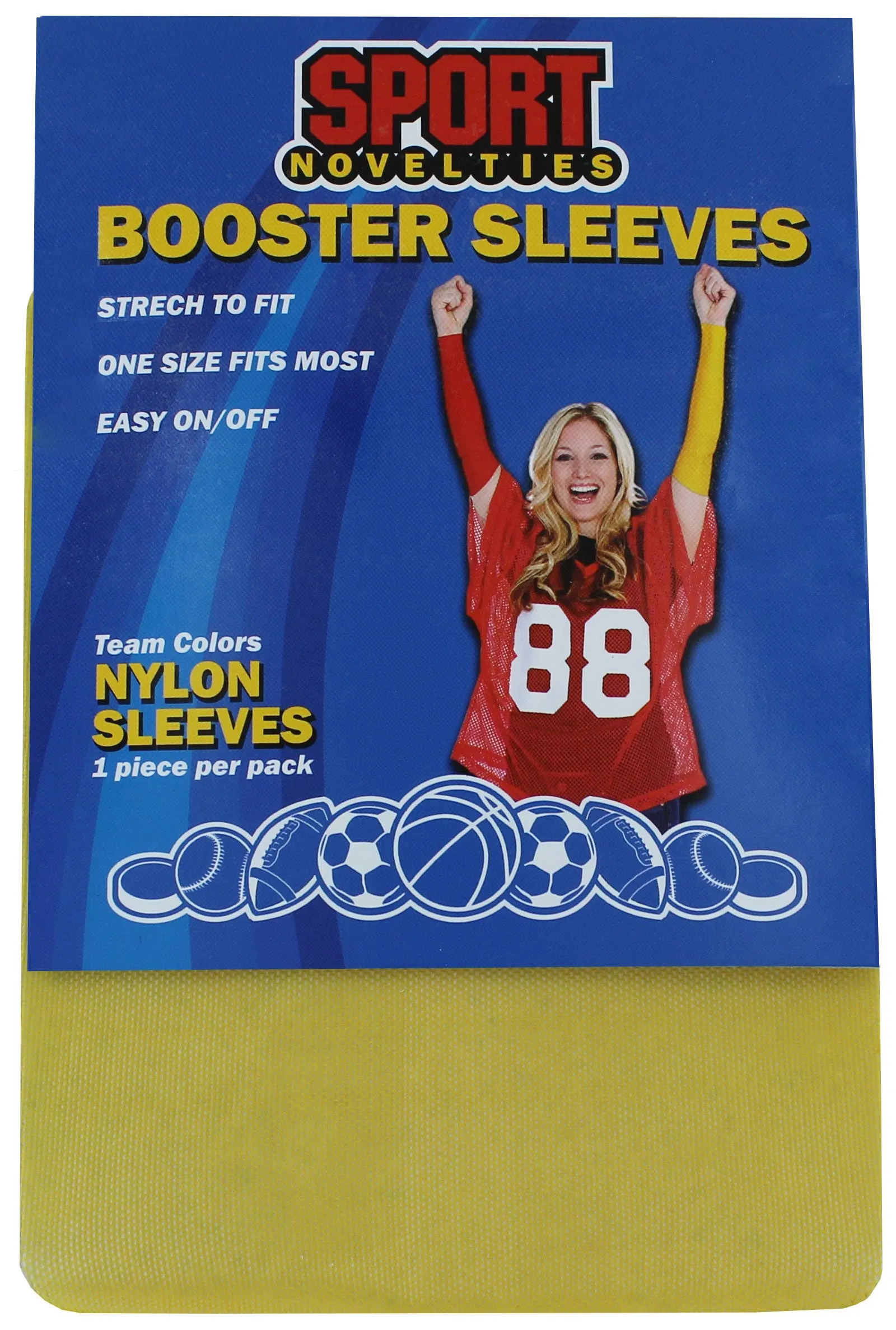 Sports Novelties Gold Nylon Booster Sleeve - One Sleeve