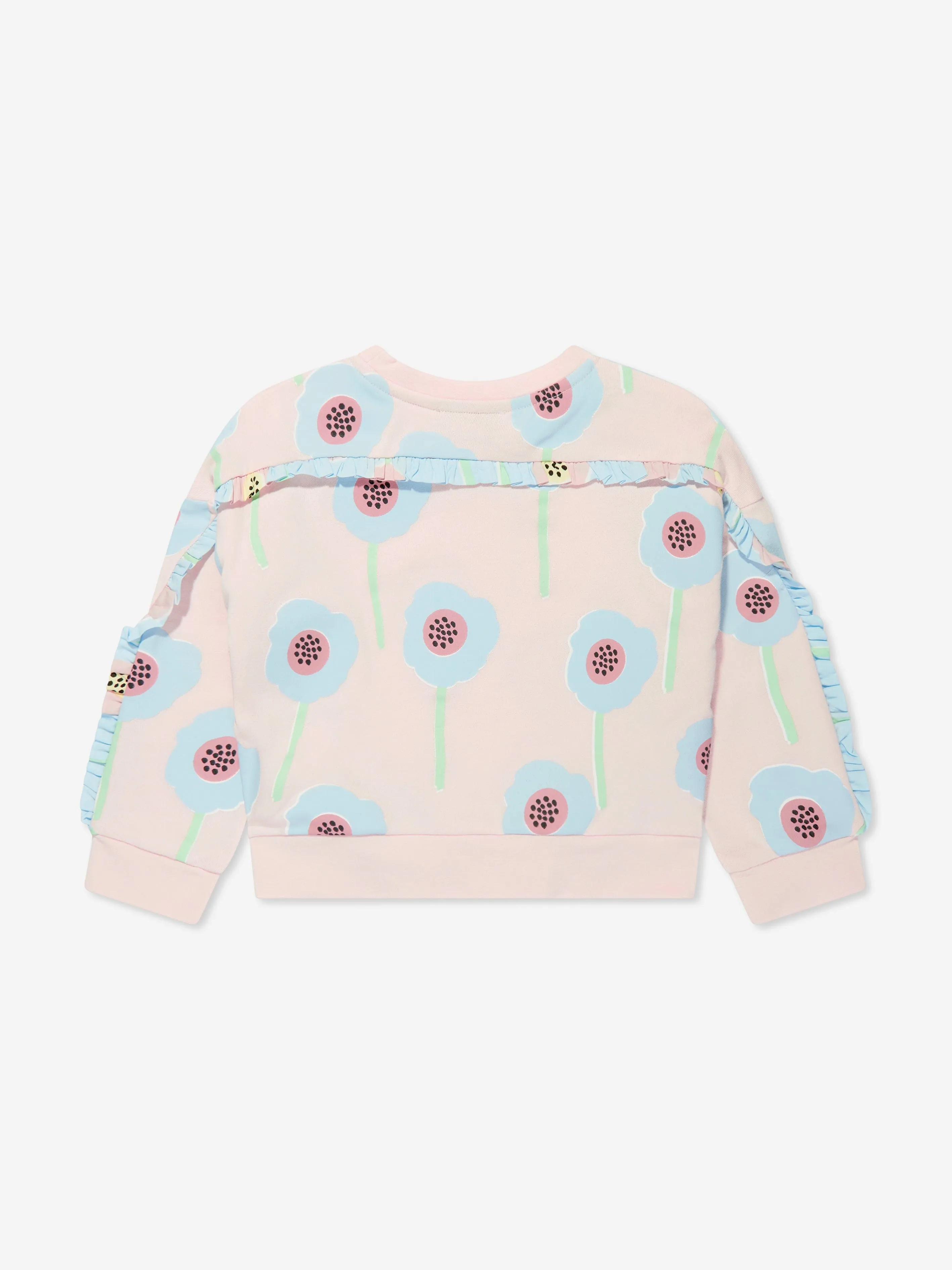 Stella McCartney Girls Frilly Flower Sweatshirt in Pink