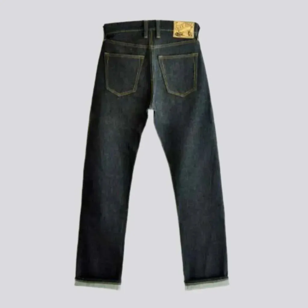 Straight 18oz men's self-edge jeans