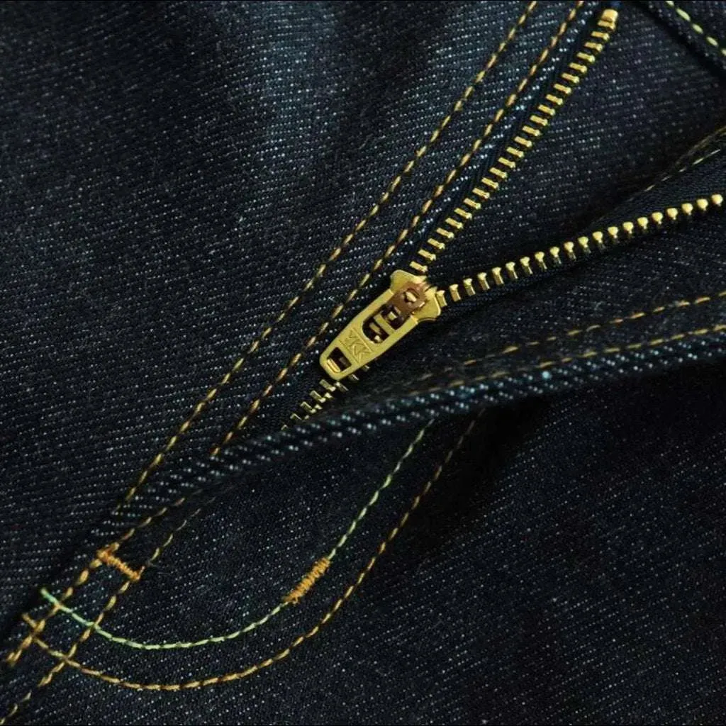 Straight 18oz men's self-edge jeans