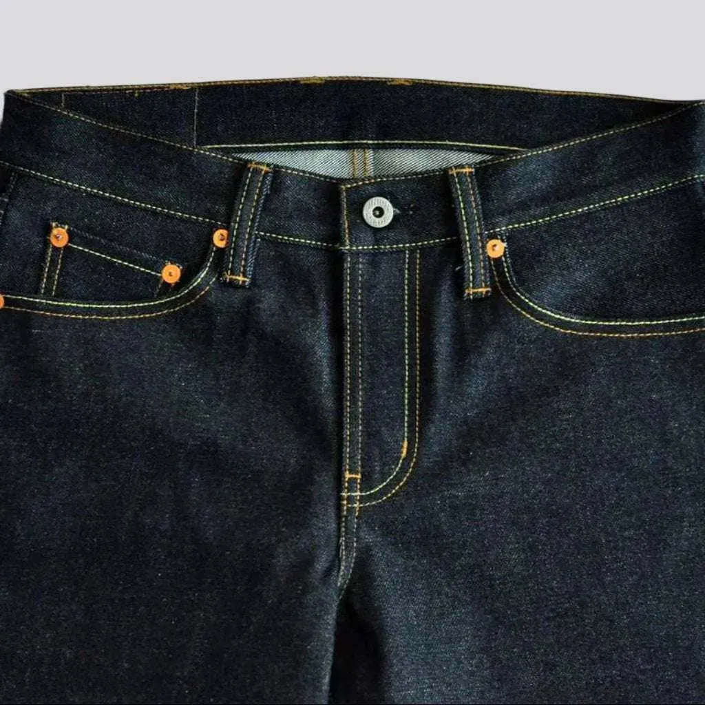 Straight 18oz men's self-edge jeans