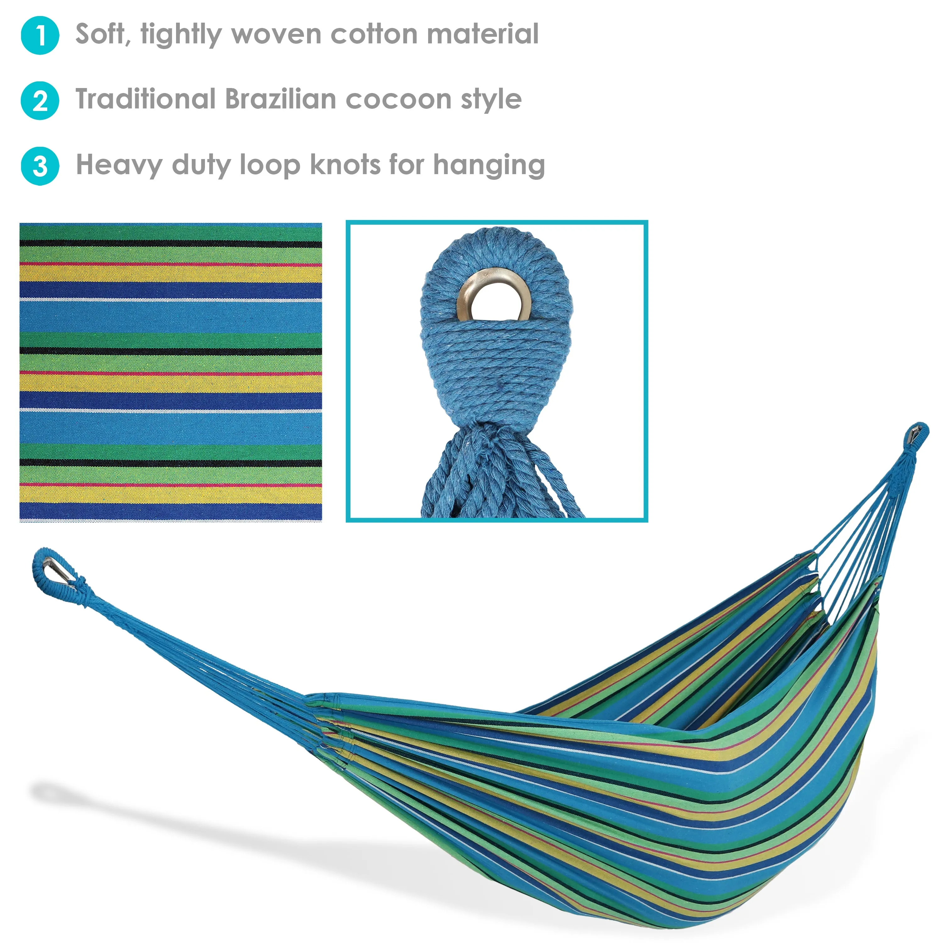 Sunnydaze 2-Person Brazilian Double Hammock