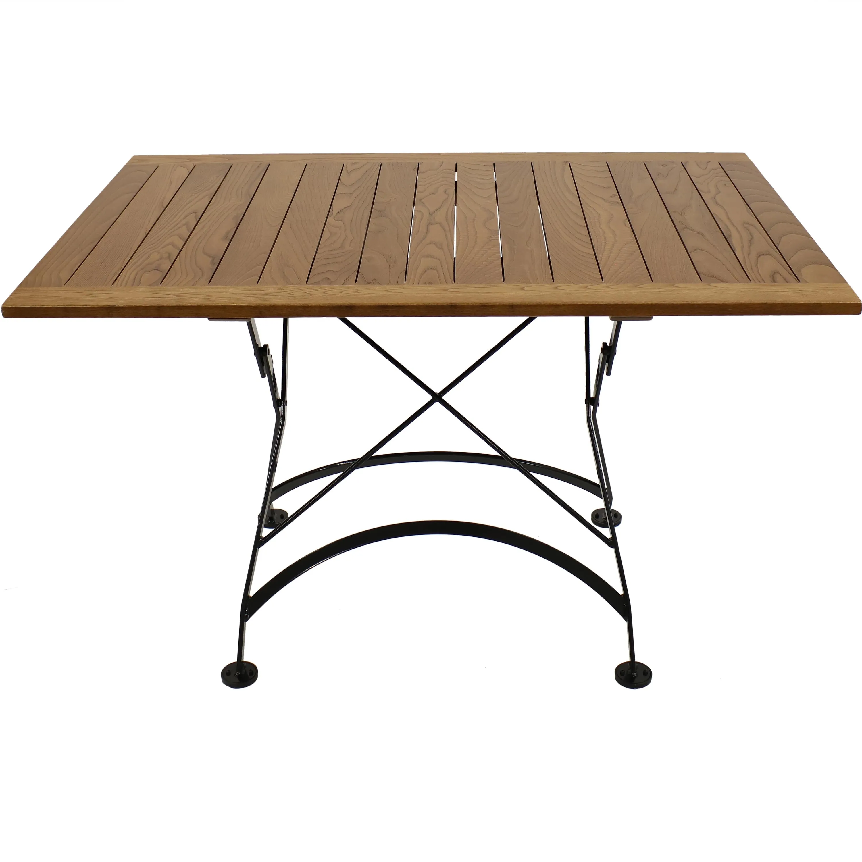 Sunnydaze European Chestnut Wood Folding Dining Table - 48" x 32"