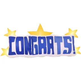 Sunnydaze Indoor/Outdoor Congrats Star Inflatable Decoration - 8'