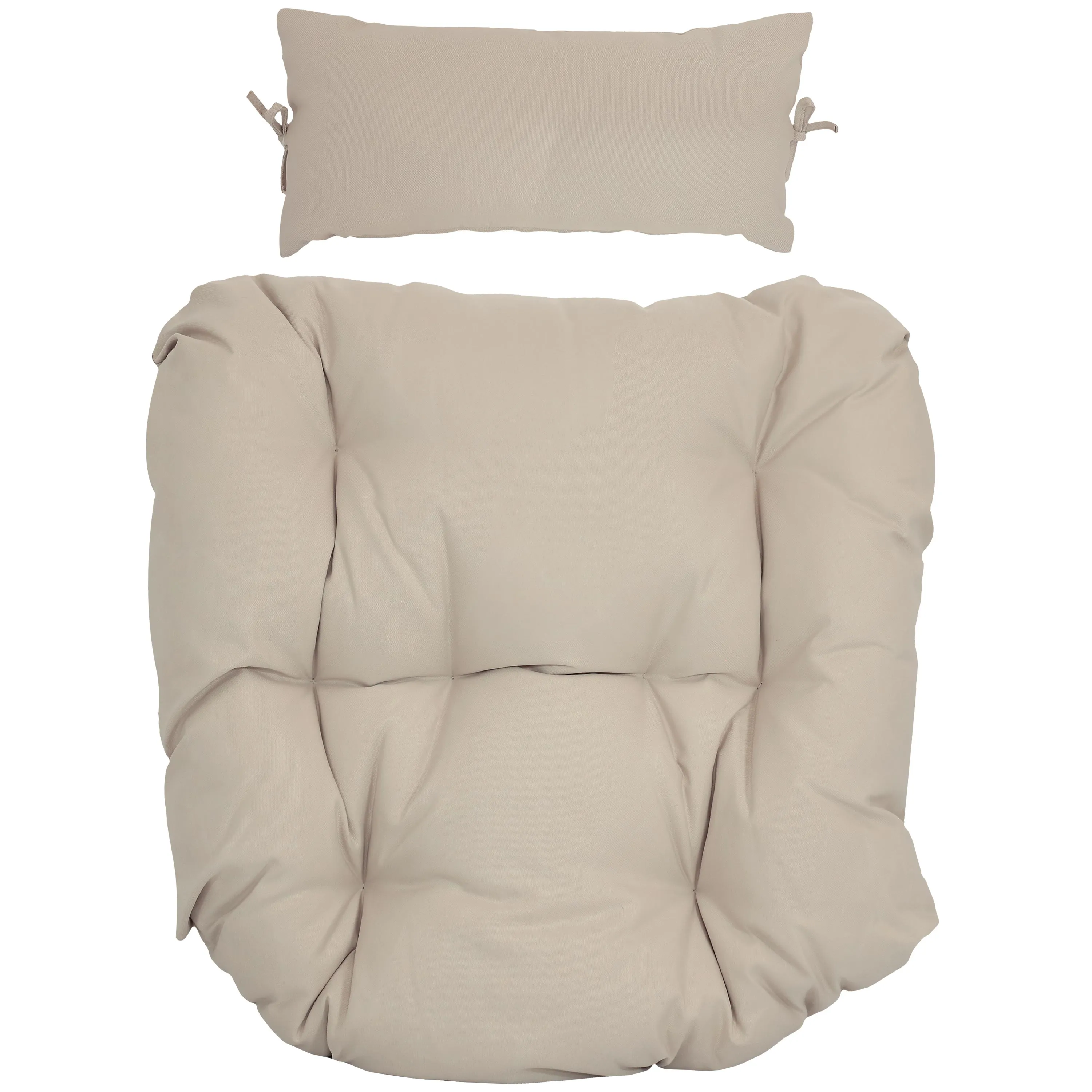 Sunnydaze Replacement Seat Cushion and Headrest Pillow for Danielle Egg Chair