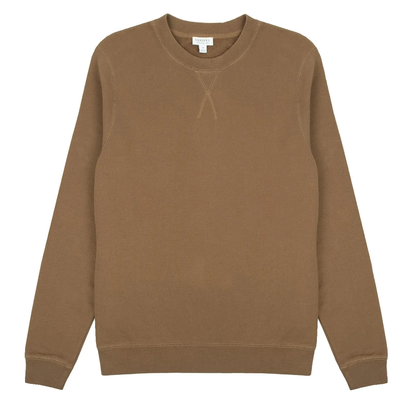 Sunspel Loopback Sweatshirt Mushroom