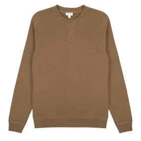 Sunspel Loopback Sweatshirt Mushroom