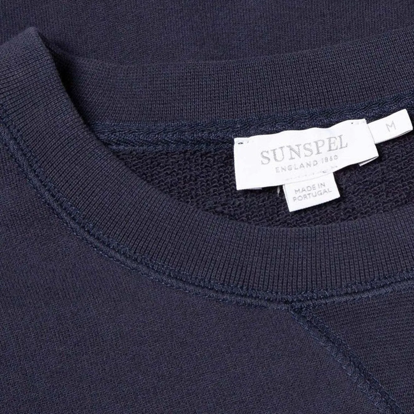 Sunspel Loopback Sweatshirt Navy