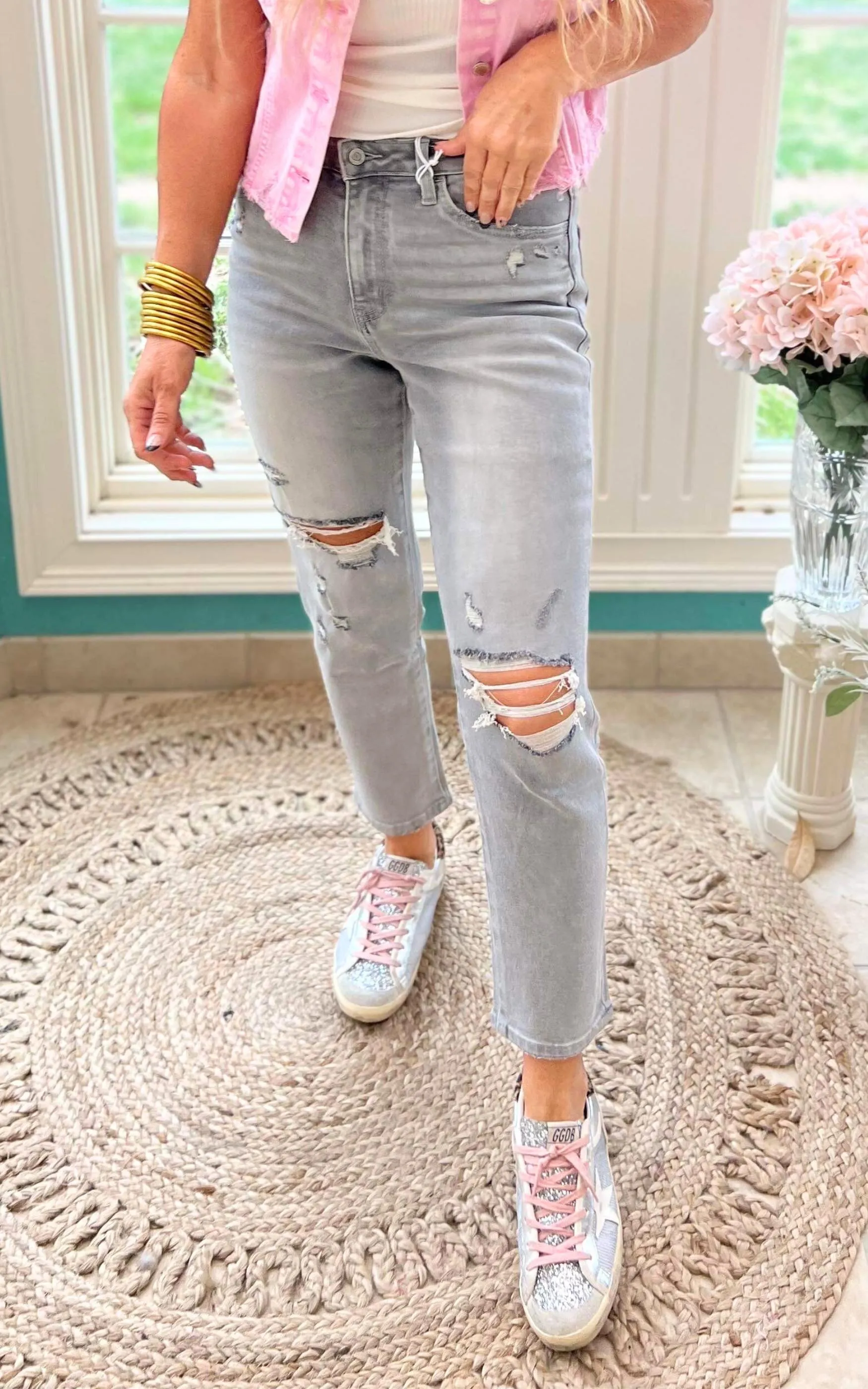 Super High Rise Mom Denim Jeans - Vervet* - Final Sale