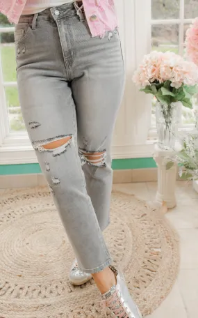 Super High Rise Mom Denim Jeans - Vervet* - Final Sale