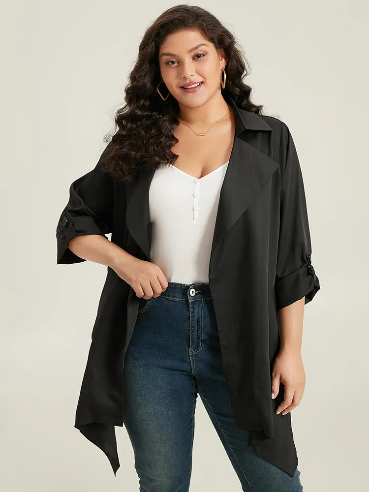 Supersoft Essentials Plain Asymmetrical Hem Coat