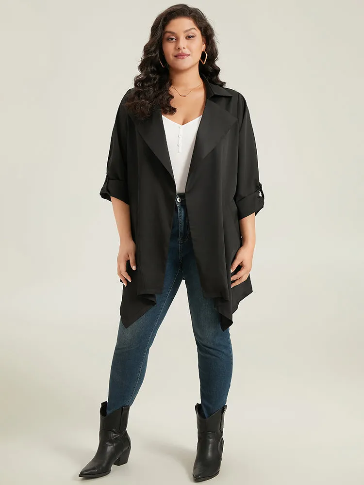 Supersoft Essentials Plain Asymmetrical Hem Coat