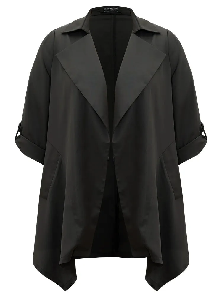 Supersoft Essentials Plain Asymmetrical Hem Coat