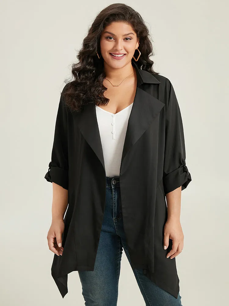 Supersoft Essentials Plain Asymmetrical Hem Coat