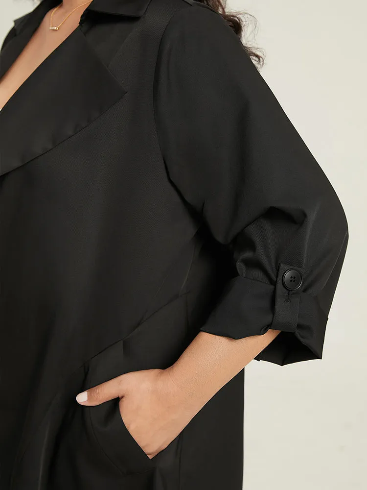 Supersoft Essentials Plain Asymmetrical Hem Coat