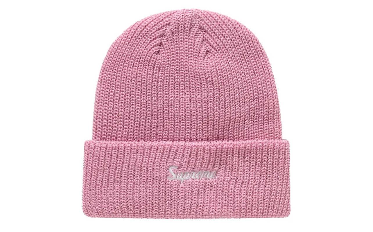 Supreme Loose Gauge Beanie Pink