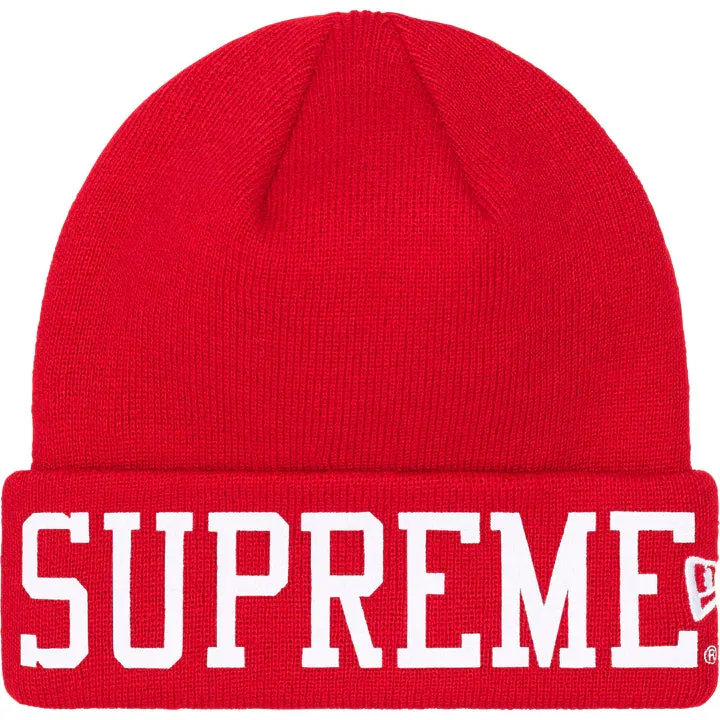 Supreme Varsity Red New Era Beanie