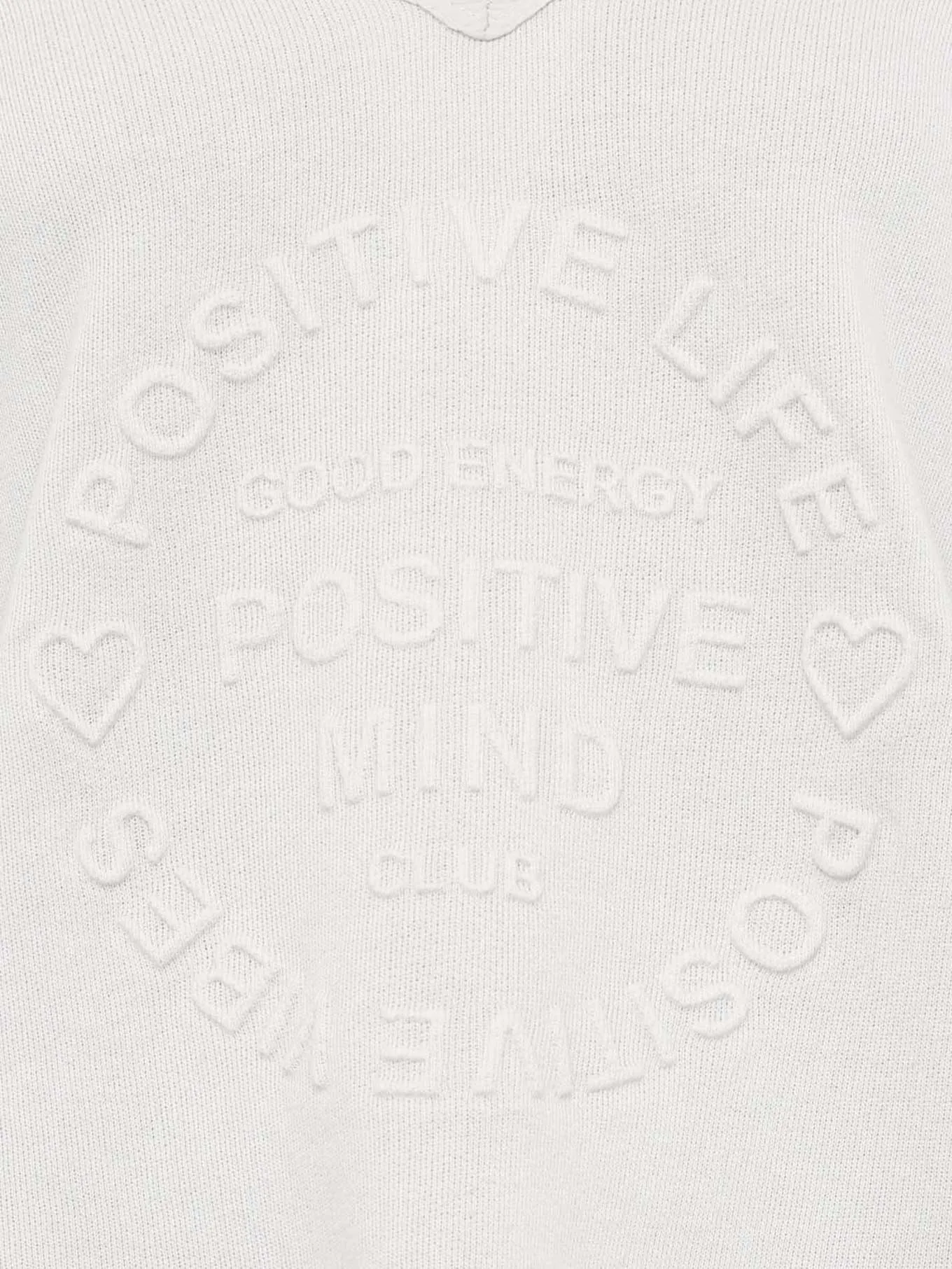 Sweatshirt Positive cremeweiß