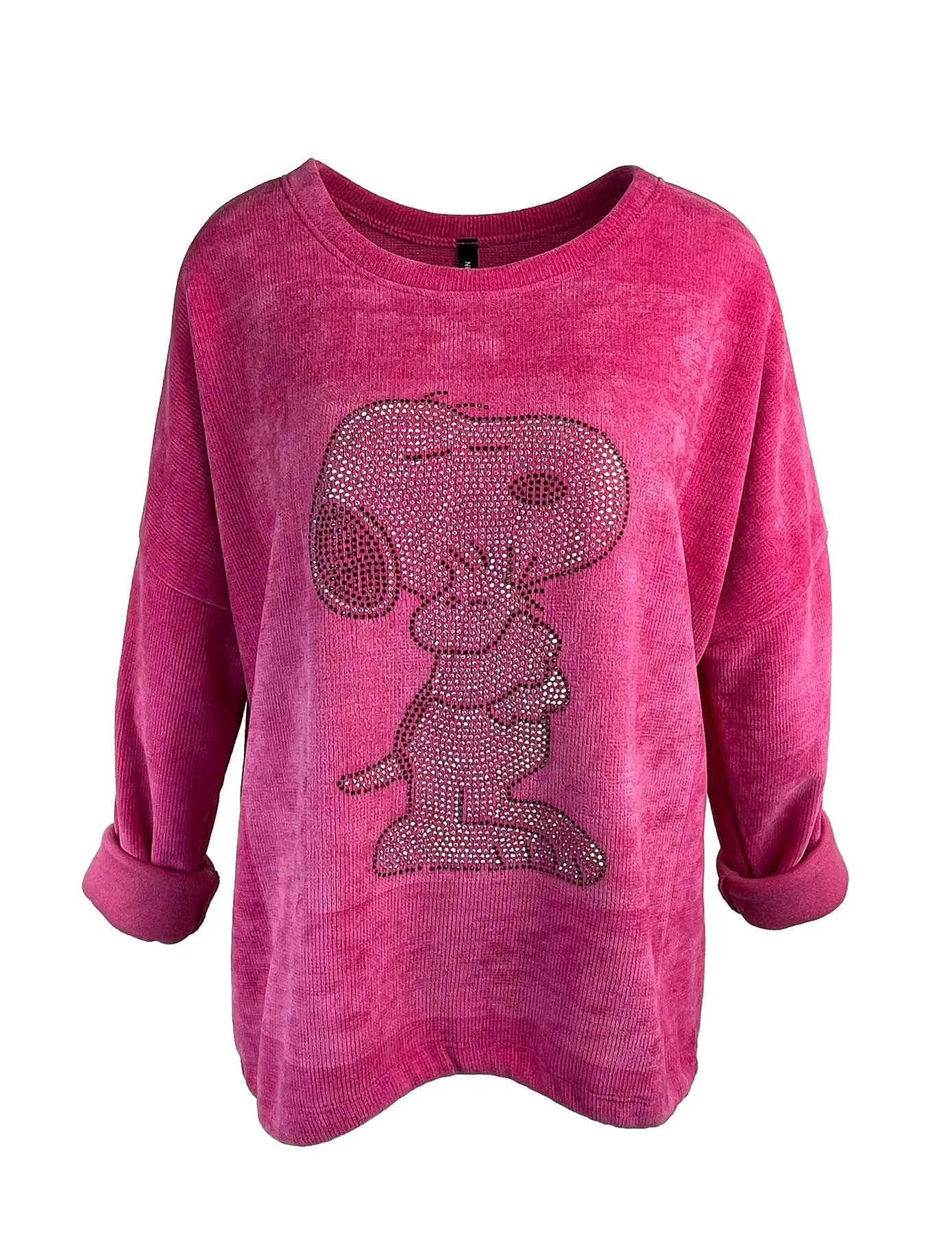 Sweatshirt Snoopy midi pink