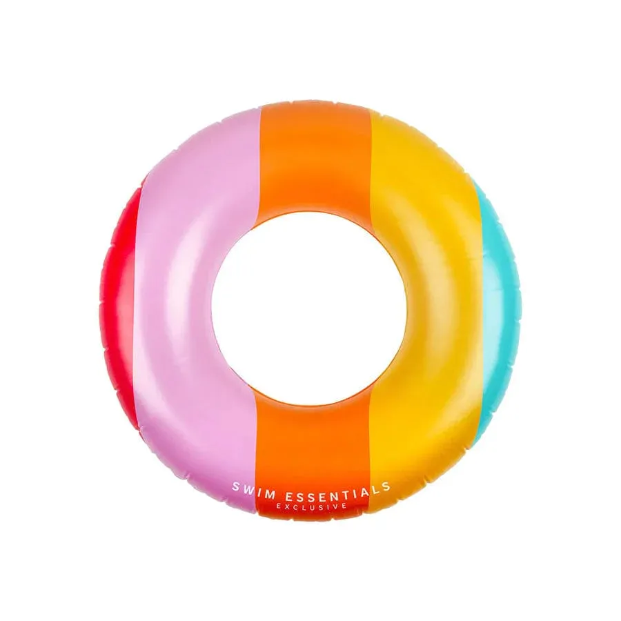 Swim Essentials Rainbow Printed Swim Ring 90cm