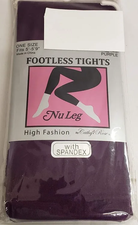 Tamela -- Women's Footless Tights -- Purple