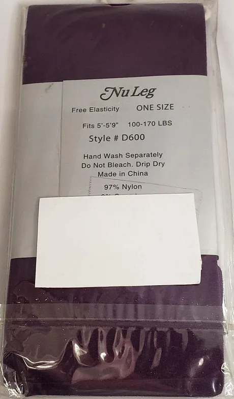 Tamela -- Women's Footless Tights -- Purple