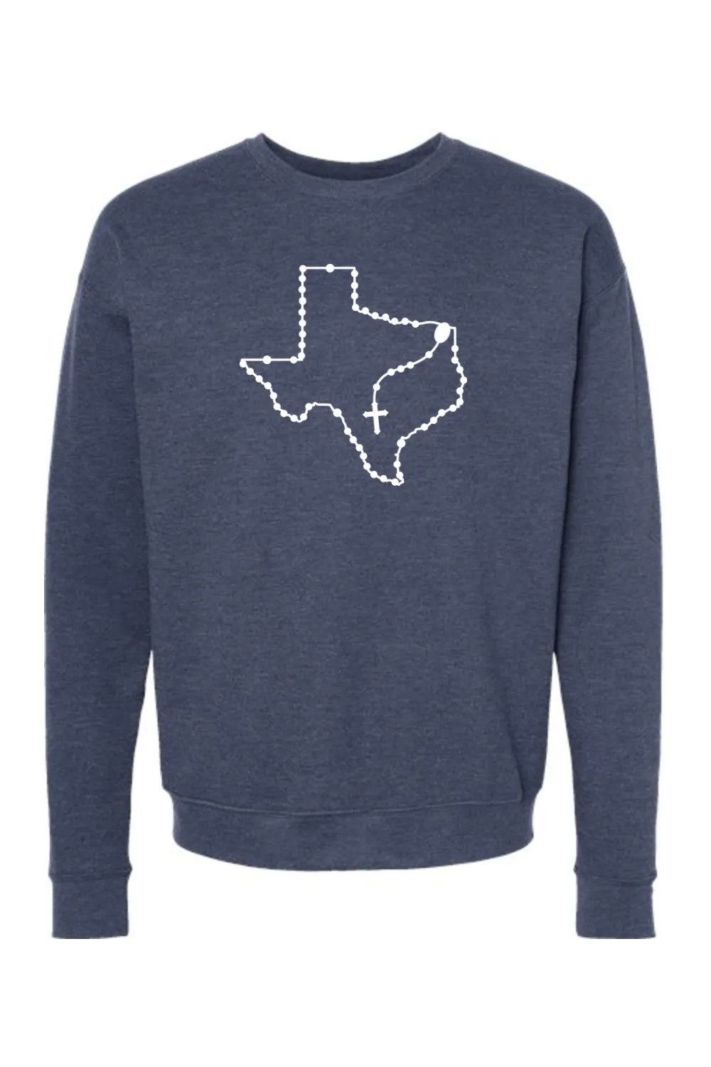 Texas Catholic Rosary Crewneck Sweatshirt