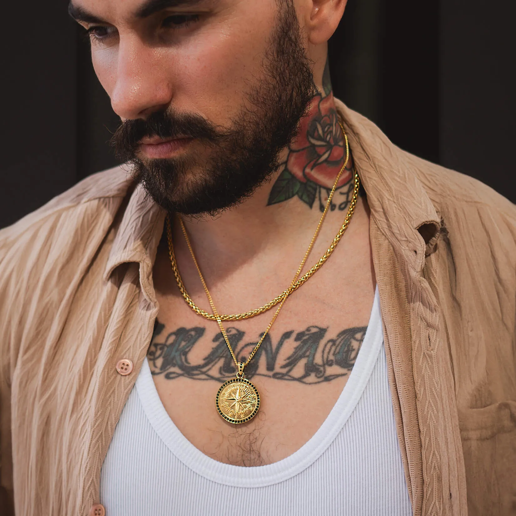 The Gold Compass Pendant - Essentials Collection