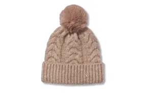 The Langham Pom Beanie in Walnut