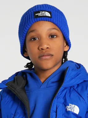 The North Face Kids TNF Box Logo Cuffed Benaie in Blue