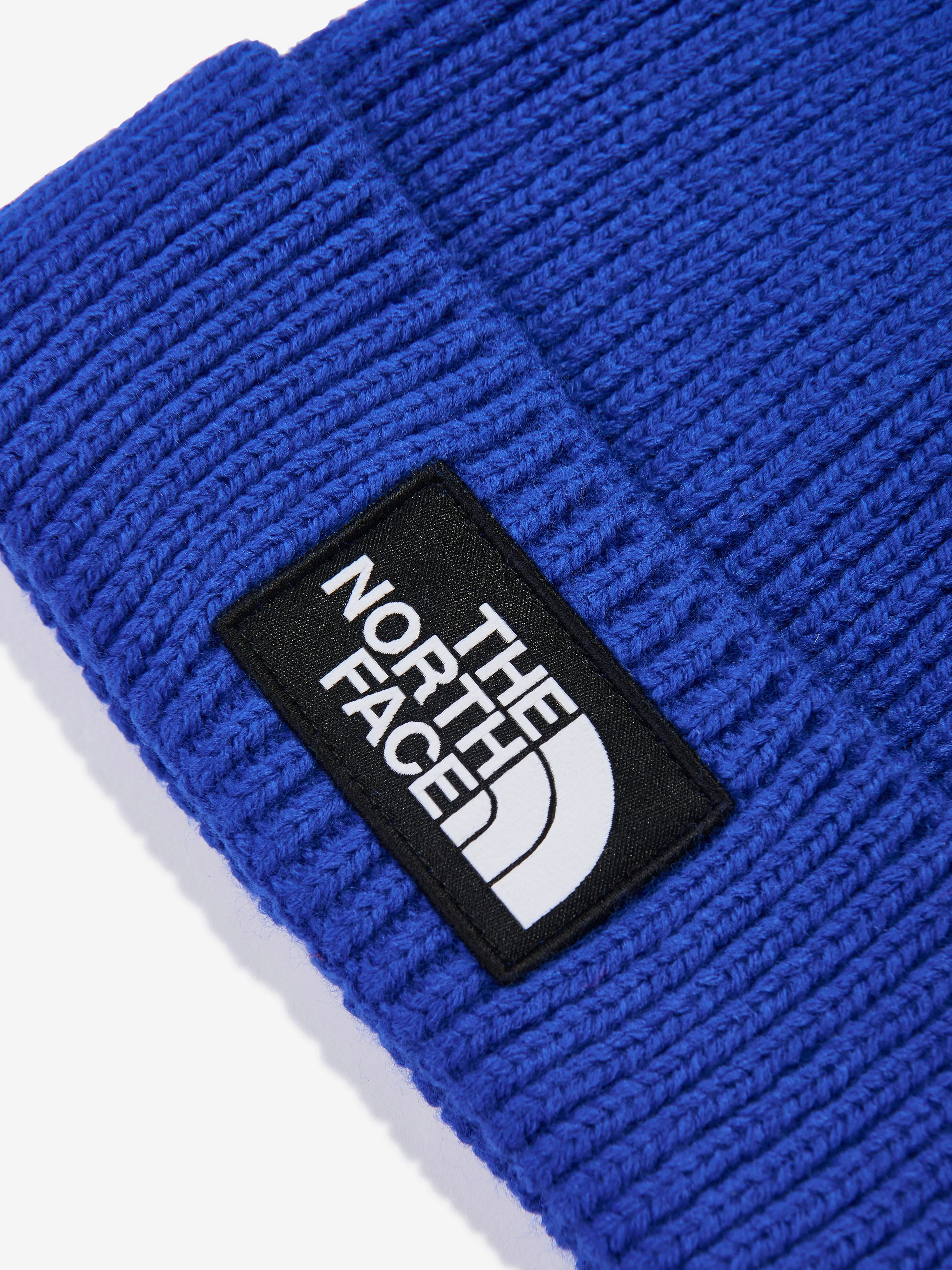 The North Face Kids TNF Box Logo Cuffed Benaie in Blue