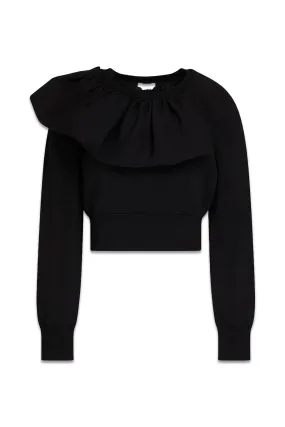 The Ruffle Jersey Sweatshirt