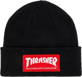 Thrasher Skate Mag Patch Black/Red Beanie