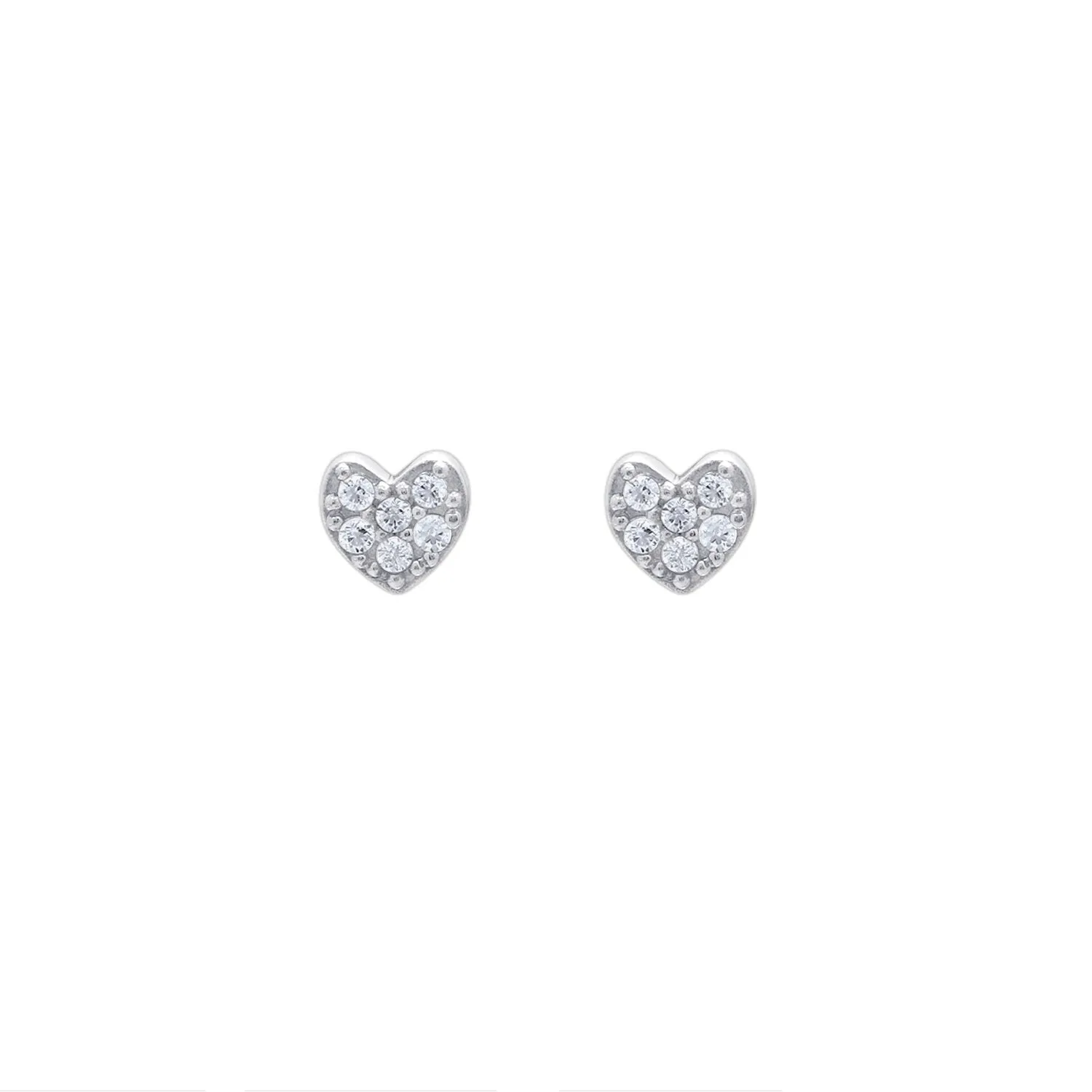 Tiny Heart Stud Earrings